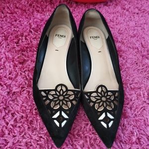 FENDI Pointy Flats with 1.5cm unique heels